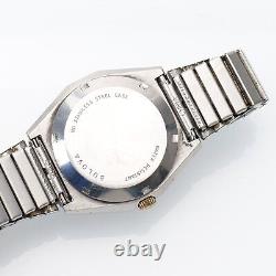 1978 Bulova Automatic Dual Day ETA 2879 Movement Running Two Tone Watch Men 36mm