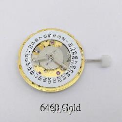 25 Jewels 4-Hand Gold Automatic Mechanical Watch Movement For ETA 2836-2 GMT G