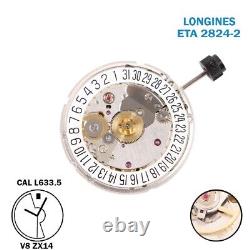 LONGINES L633-5 Automatic Swiss Movement (ETA 2824-2), 3 Hands, Date Disk on 12