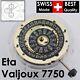 Swiss Eta Valjoux 7750 25 Jewels Automatic Movement. Black, English Day Date