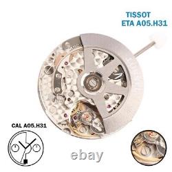(TISSOT Finish) ETA Vajoux Swiss Automatic Movement A05. H31, V8, Date Disk on 6